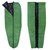 slightly open front and back view of a fern green shell lightweight synthetic sleeping bag quilt with a black interior