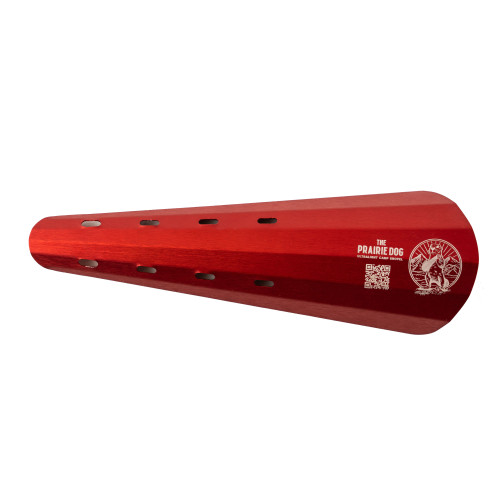 a red prairie dog ultralight camp shovel
