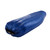 top view of a navy blue shell lightweight down sleeping bag quilt with a charcoal gray interior