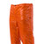 close up side view of the mens burnt orange lightweight, packable, all weather performance synthetic insulation pants