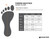 sizing chart for adjustable black and orange shell lightweight, comfortably warm, synthetic insulated, moisture controlled sock shoe boot with a charcoal grey interior