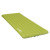 top front view of a green lightweight, comfortable, packable sleeping pad used for outdoor adventures